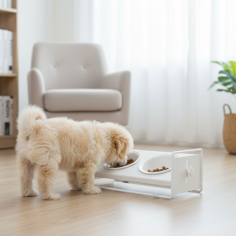 몽글이 철제 세라믹 식기테이블 (1구)